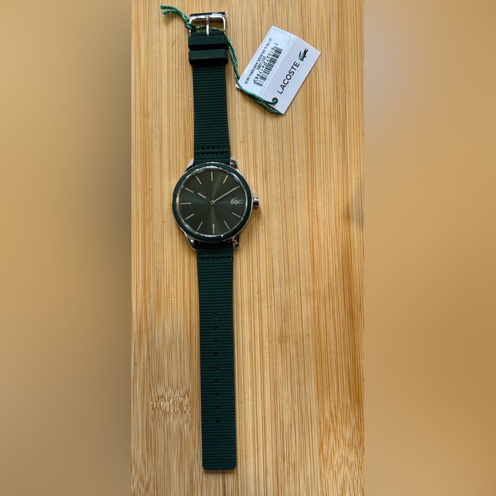 Lacoste Watch with 44mm Green Face with Green Silicone Band - Picture 4 of 5